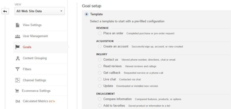 Setting completions and tracking conversions