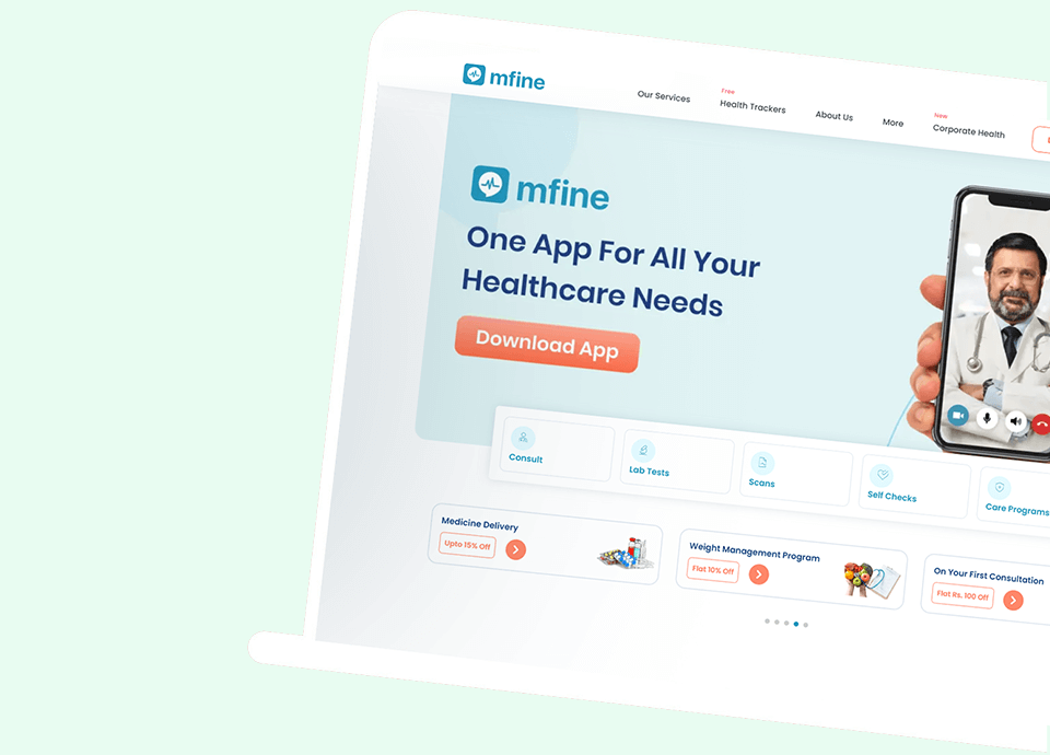  SEO Casestudy - Mfine Leading Online Doctor Consultation App in India